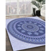 Patterned Jeans Blue Rug in Family Room, pat1881blu