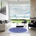 Machine Washable Transitional Jeans Blue Rug in a Kitchen, wshpat1881blu