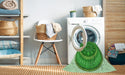 Machine Washable Transitional Green Rug in a Washing Machine, wshpat1881grn