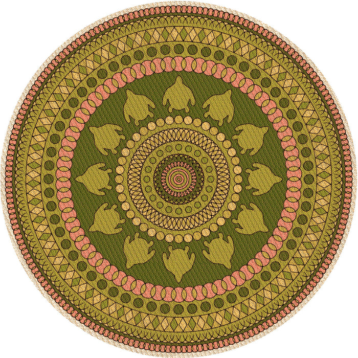 Square Machine Washable Transitional Yellow Orange Rug in a Living Room, wshpat1881org