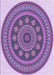 Patterned Bright Lilac Purple Rug, pat1881pur