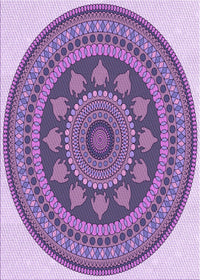 Machine Washable Transitional Bright Lilac Purple Rug, wshpat1881pur