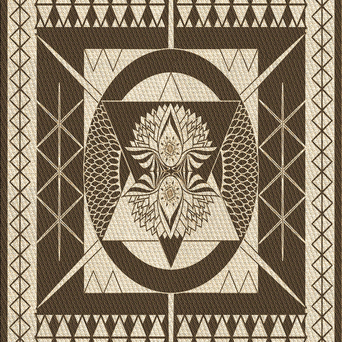 Machine Washable Transitional Sepia Brown Rug, wshpat1882brn