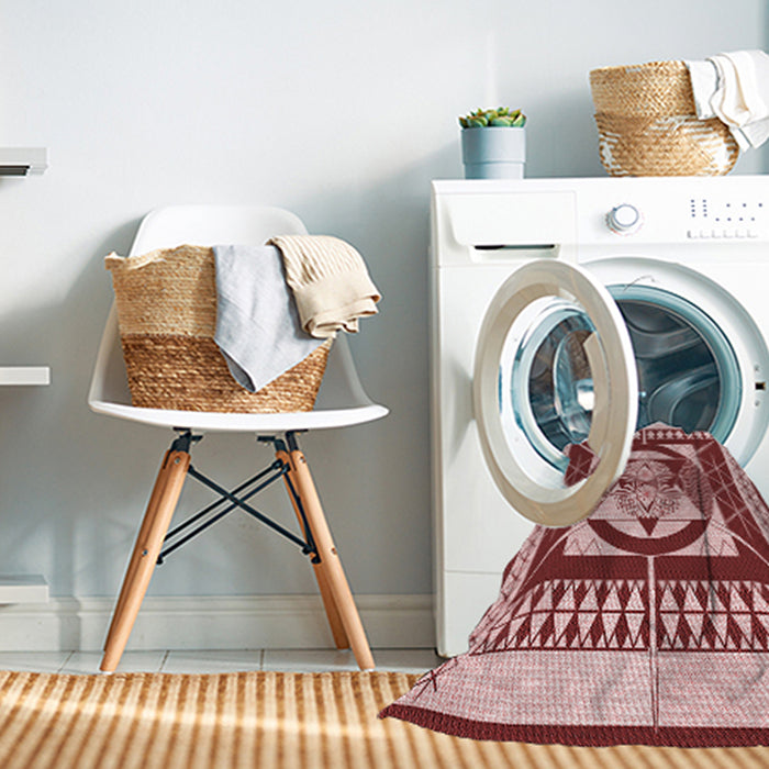 Machine Washable Transitional Pink Rug in a Washing Machine, wshpat1882rd