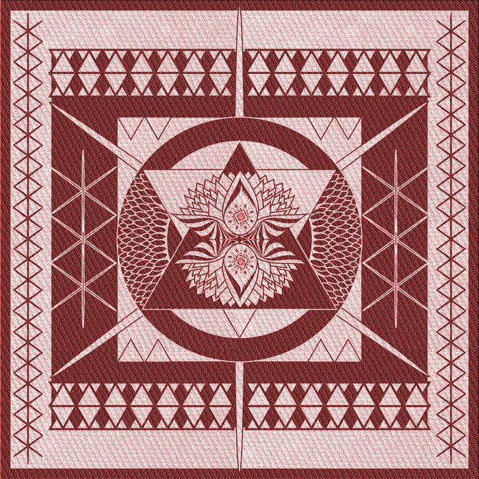 Round Machine Washable Transitional Pink Rug, wshpat1882rd