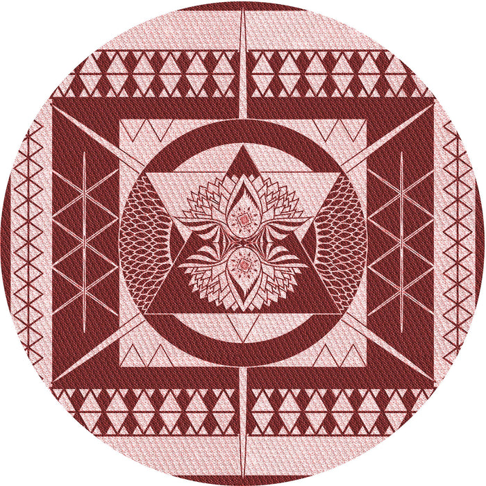 Square Machine Washable Transitional Pink Rug in a Living Room, wshpat1882rd