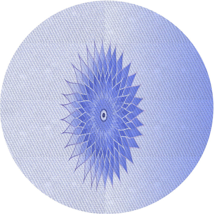 Square Patterned Sky Blue Rug, pat1883blu