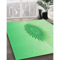 Patterned Jade Green Rug, pat1883grn