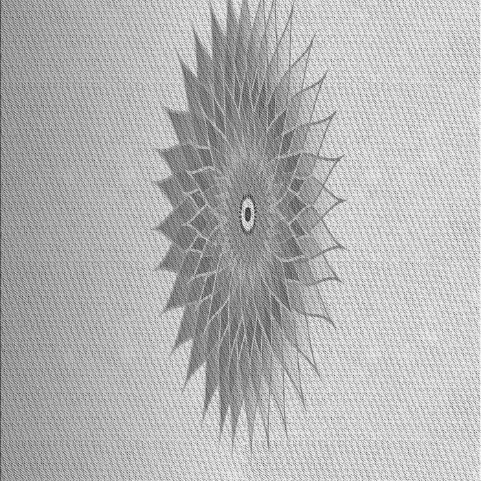 Patterned Gunmetal Gray Rug, pat1883gry