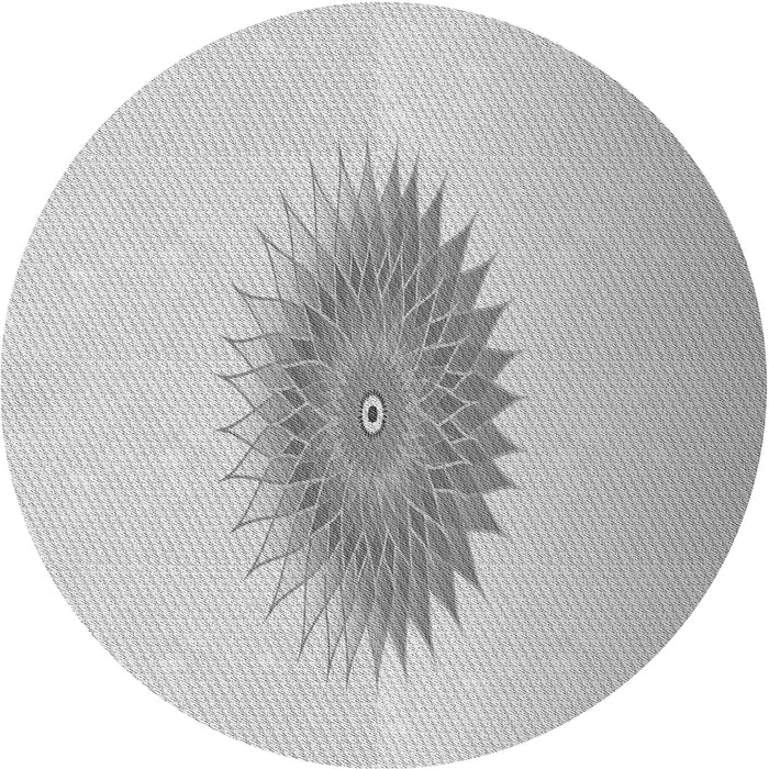 Square Machine Washable Transitional Gunmetal Gray Rug in a Living Room, wshpat1883gry