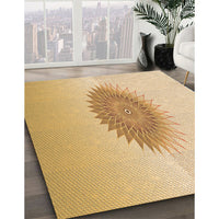 Patterned Orange Rug, pat1883org