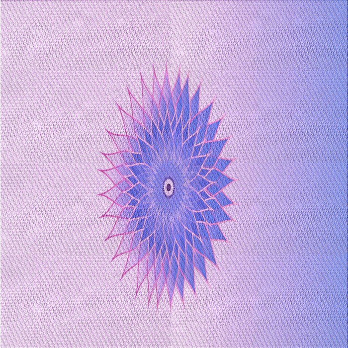 Round Machine Washable Transitional Blossom Pink Rug, wshpat1883pur