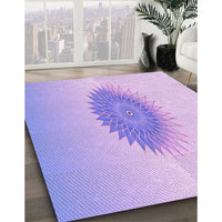 Patterned Blossom Pink Rug, pat1883pur