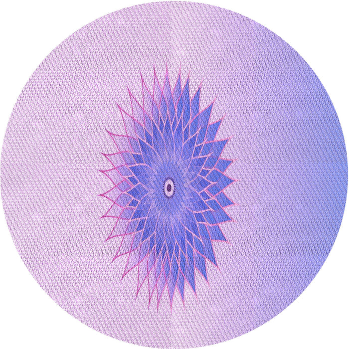 Square Patterned Blossom Pink Rug, pat1883pur