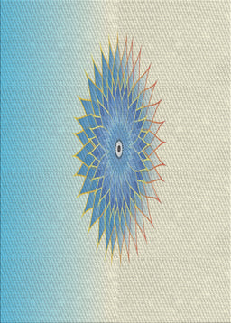 Patterned Pale Blue Novelty Rug, pat1883