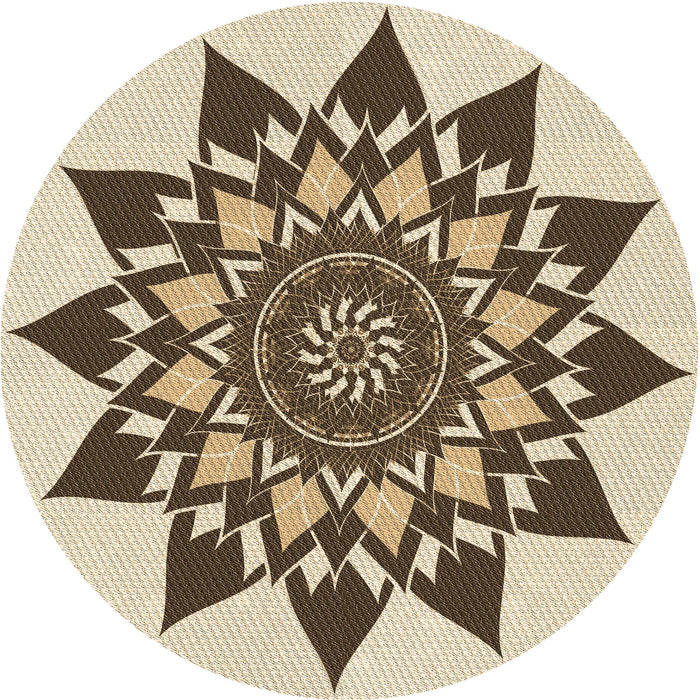 Square Patterned Red Brown Rug, pat1884brn