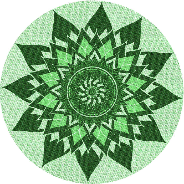 Square Patterned Mint Green Rug, pat1884grn
