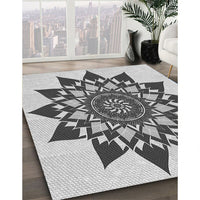 Patterned Carbon Gray Rug, pat1884gry