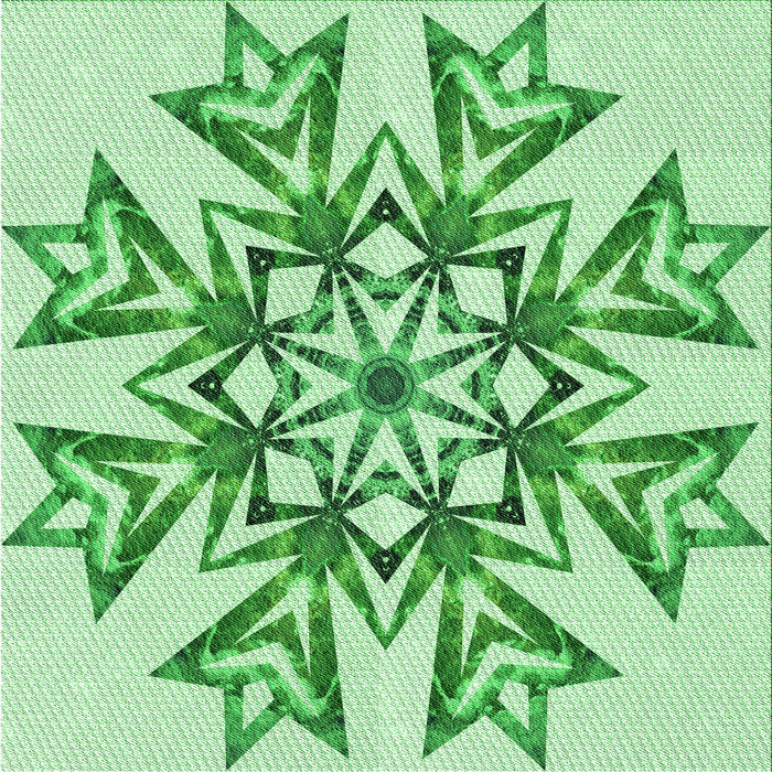 Round Machine Washable Transitional Light Green Rug, wshpat1885grn