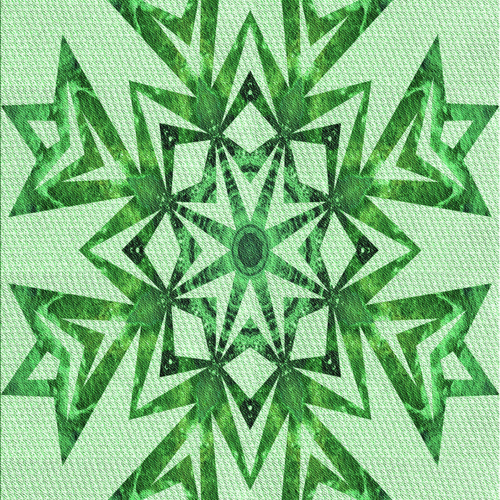 Patterned Light Green Rug, pat1885grn