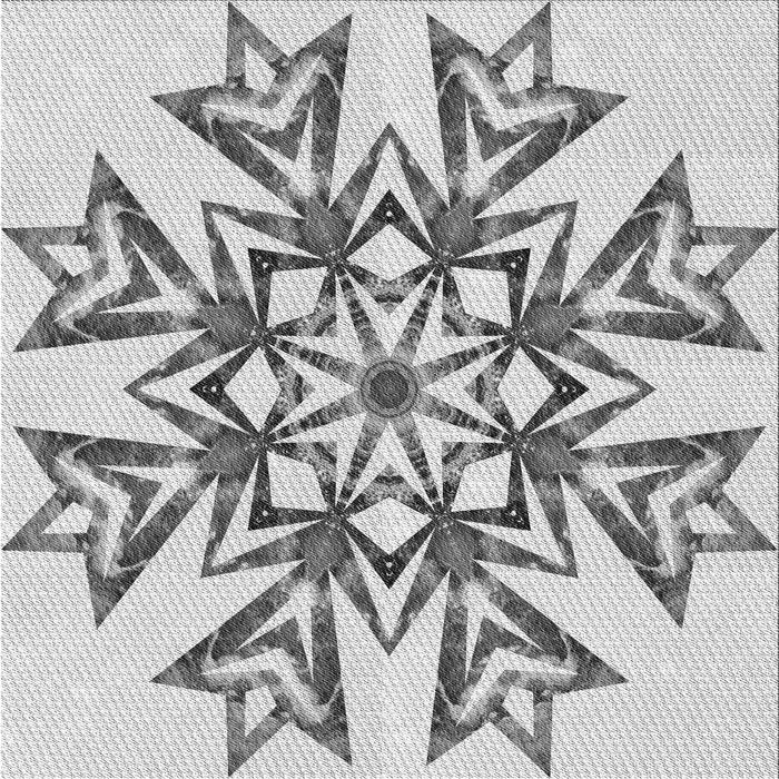 Round Patterned Platinum Gray Rug, pat1885gry