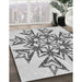 Patterned Platinum Gray Rug in Family Room, pat1885gry