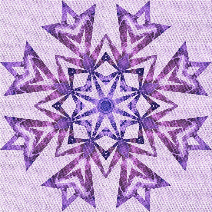 Round Machine Washable Transitional Blossom Pink Rug, wshpat1885pur