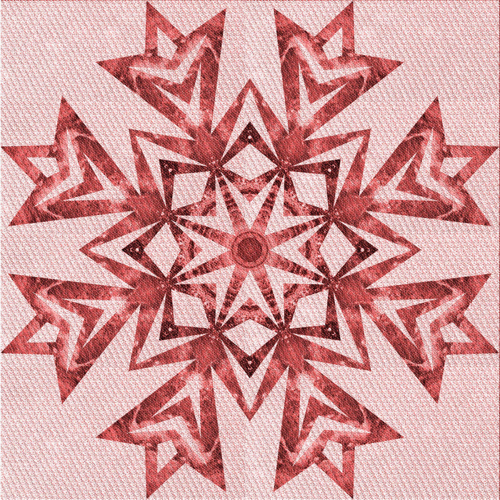 Round Machine Washable Transitional Red Rug, wshpat1885rd