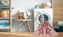 Machine Washable Transitional Red Rug in a Washing Machine, wshpat1885rd