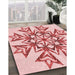 Patterned Red Rug in Family Room, pat1885rd