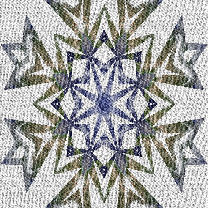 Patterned Gray Novelty Rug, pat1885