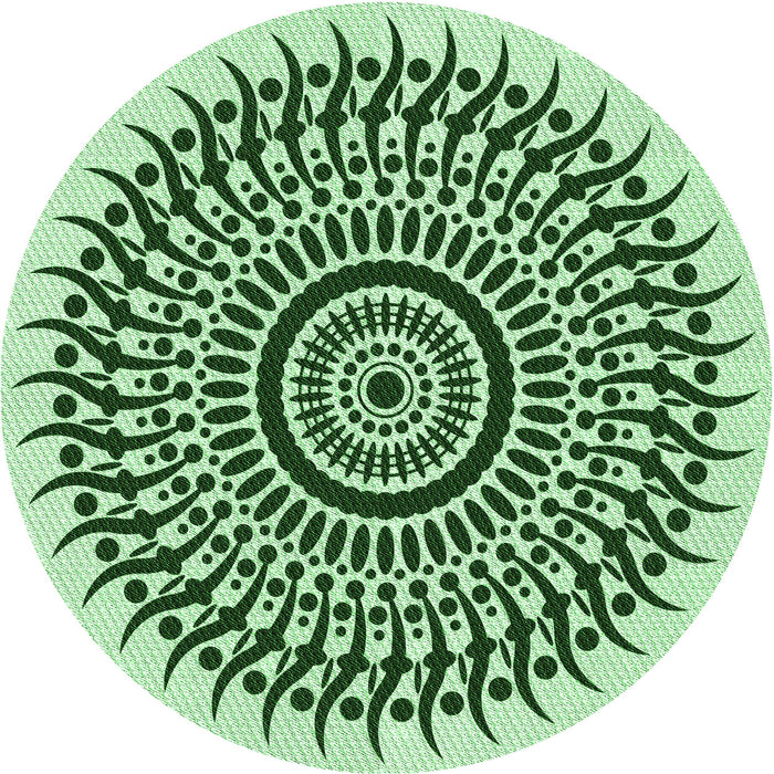 Square Patterned Mint Green Rug, pat1886grn