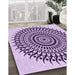 Machine Washable Transitional Bright Grape Purple Rug in a Family Room, wshpat1886pur