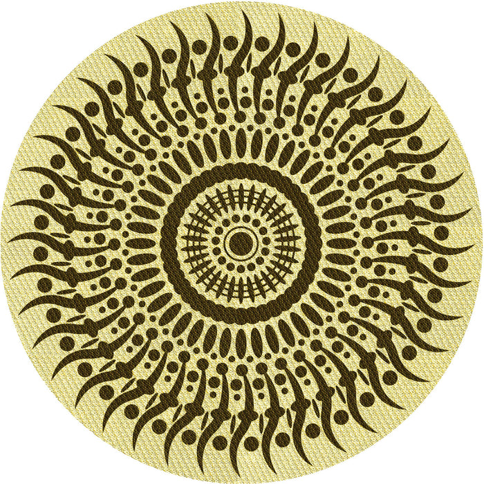 Square Patterned Dark Bronze Brown Rug, pat1886yw