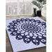 Machine Washable Transitional Blue Rug in a Family Room, wshpat1887blu