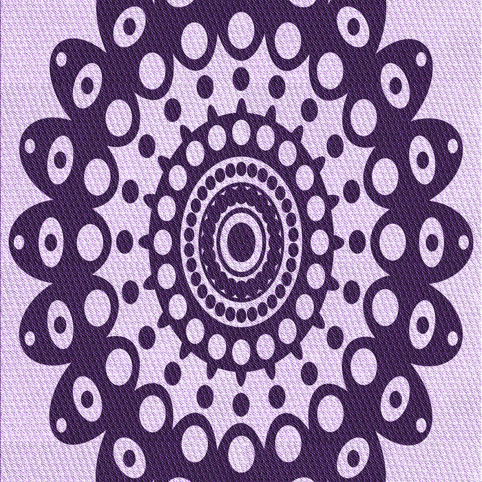 Patterned Blossom Pink Rug, pat1887pur