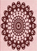 Machine Washable Transitional Pink Rug, wshpat1887rd