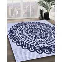 Patterned Blue Rug, pat1888blu