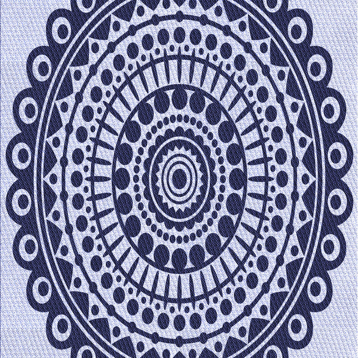 Patterned Blue Rug, pat1888blu