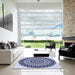 Machine Washable Transitional Blue Rug in a Kitchen, wshpat1888blu