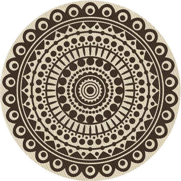 Square Machine Washable Transitional Vanilla Gold Rug in a Living Room, wshpat1888brn