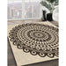 Machine Washable Transitional Vanilla Gold Rug in a Family Room, wshpat1888brn