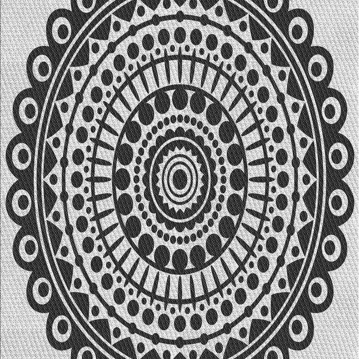 Machine Washable Transitional Light Black Rug, wshpat1888gry