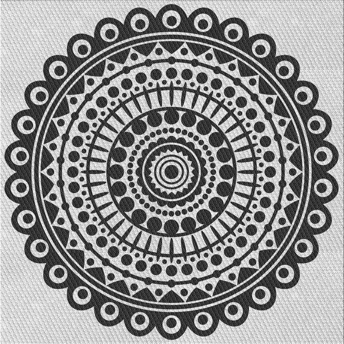 Round Machine Washable Transitional Light Black Rug, wshpat1888gry