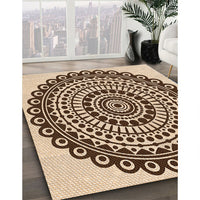 Patterned Red Brown Rug, pat1888org