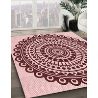 Patterned Pink Rug, pat1888rd