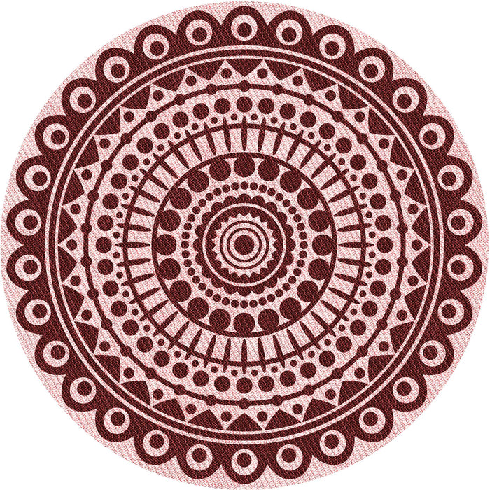 Square Patterned Pink Rug, pat1888rd