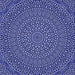 Round Patterned Sky Blue Rug, pat1889blu