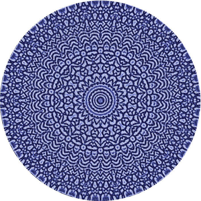 Square Patterned Sky Blue Rug, pat1889blu