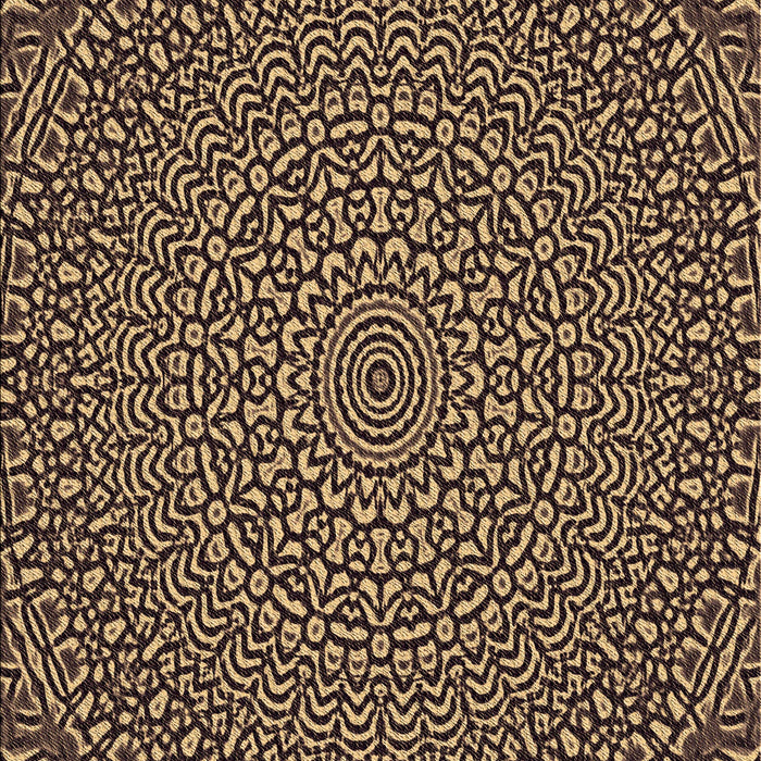 Patterned Metallic Gold Rug, pat1889brn